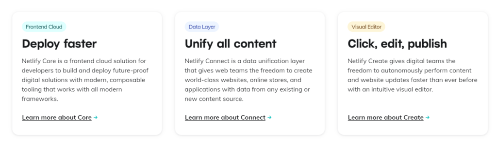 netlify feature